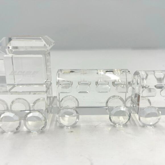 Crystal BNSF Railway Locomotive Train Glass Figurine Collectable - Picture 5 of 10